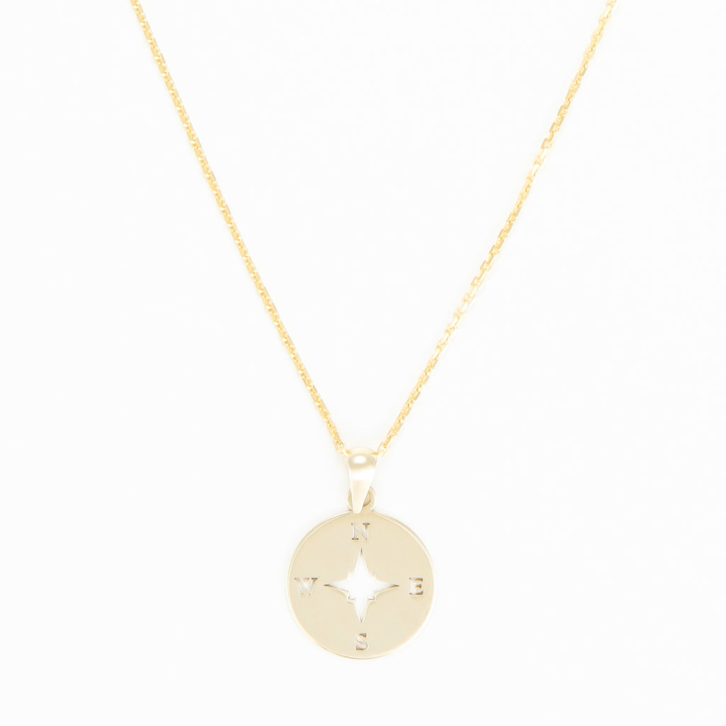 "Compass" Pendant - 375/1000 Yellow Gold