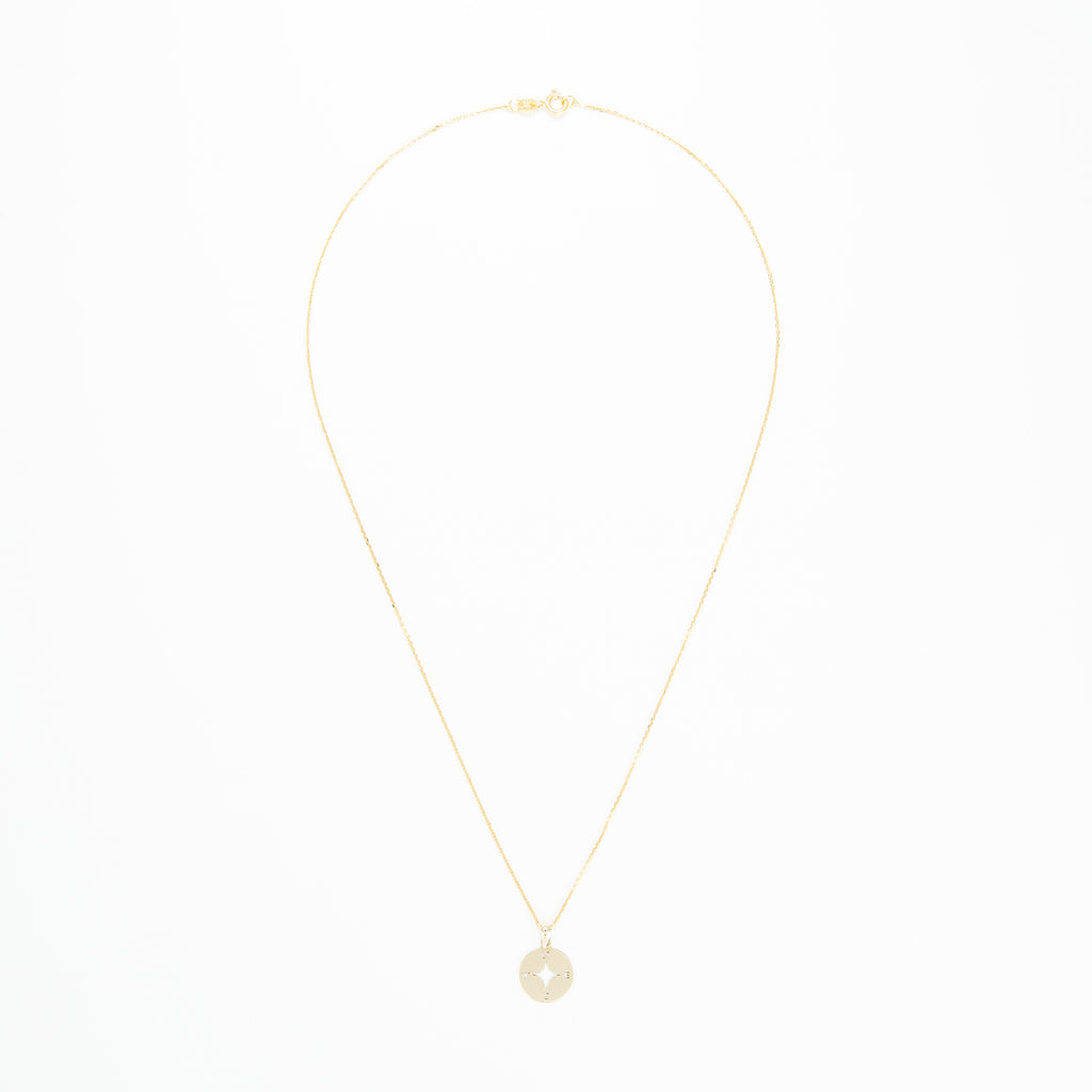 "Compass" Pendant - 375/1000 Yellow Gold