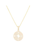 375/1000 Yellow Gold “Compass” Pendant