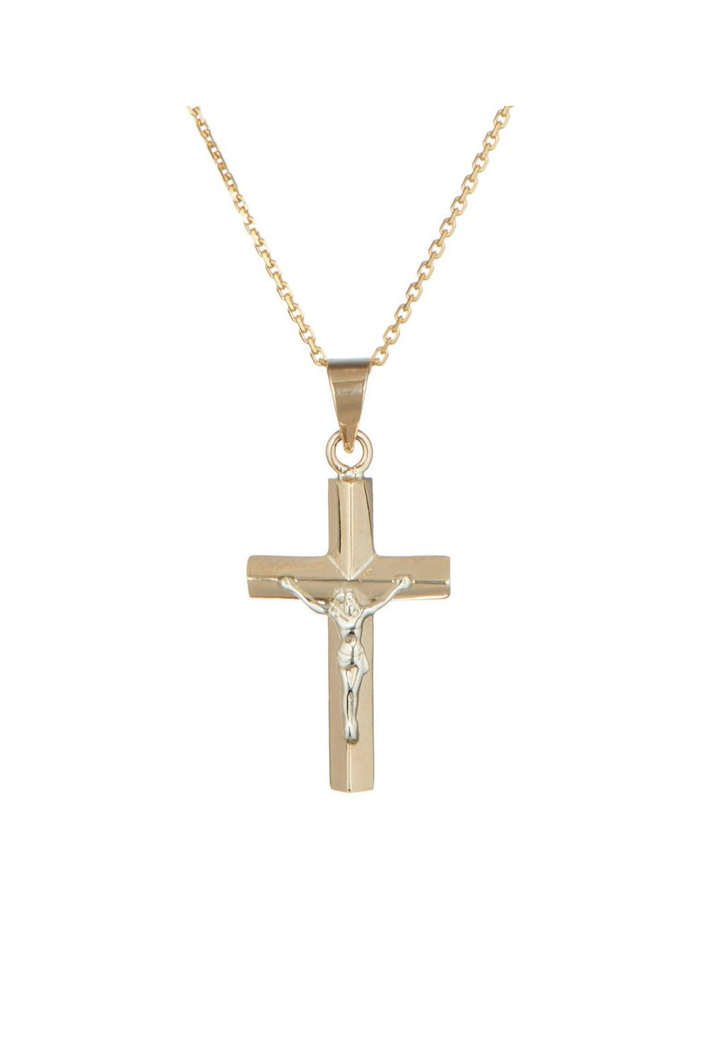 Pendentif "Croix De Jésus" Or Jaune 375/1000