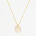 “Tree Of Life” Pendant 375/1000 Yellow Gold And Mother-of-Pearl