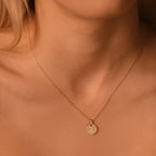 Colgante "Árbol De La Vida" Oro Amarillo 375/1000 Y Nácar
