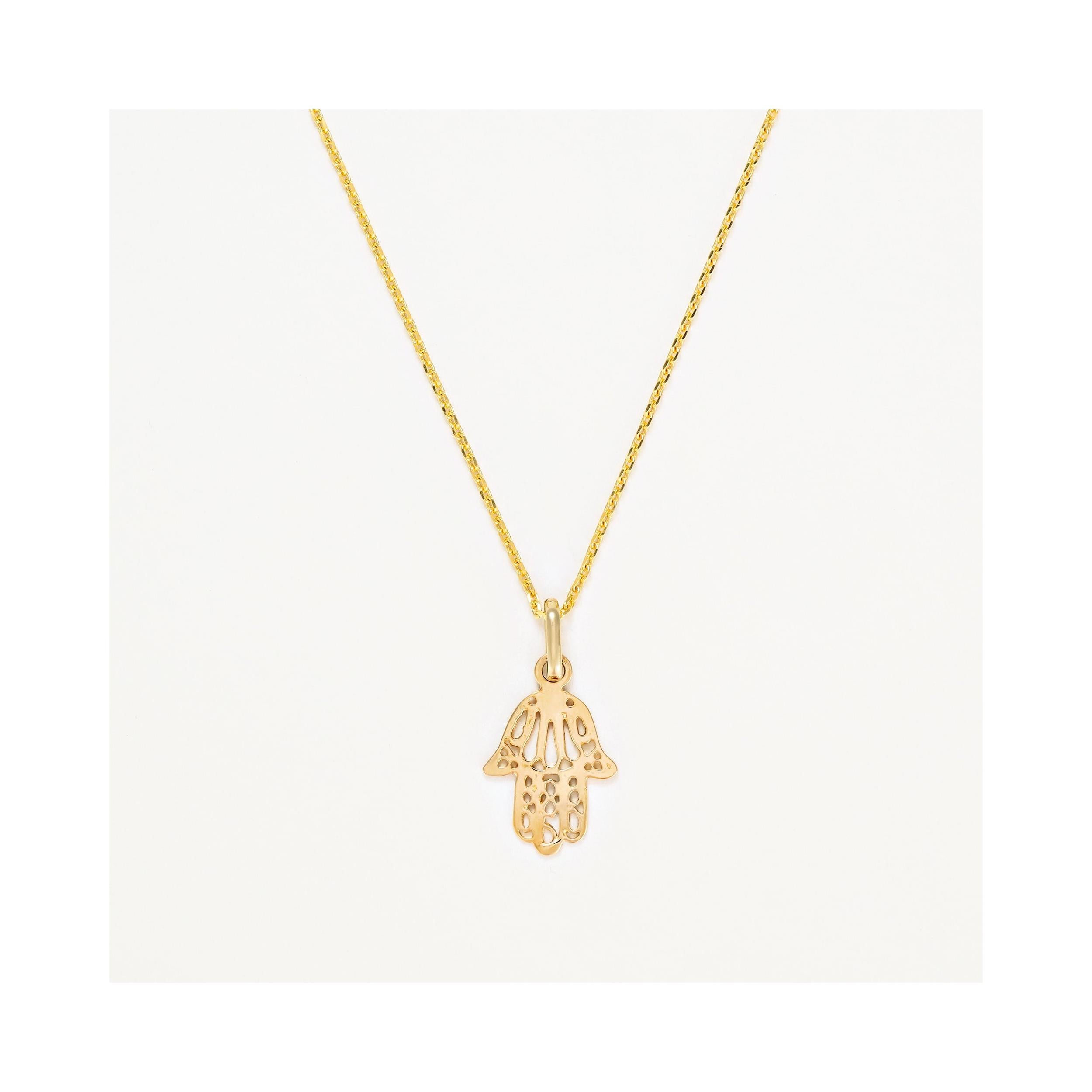 Pendant "Pretty Hand of Fatma" 375/1000 Yellow Gold