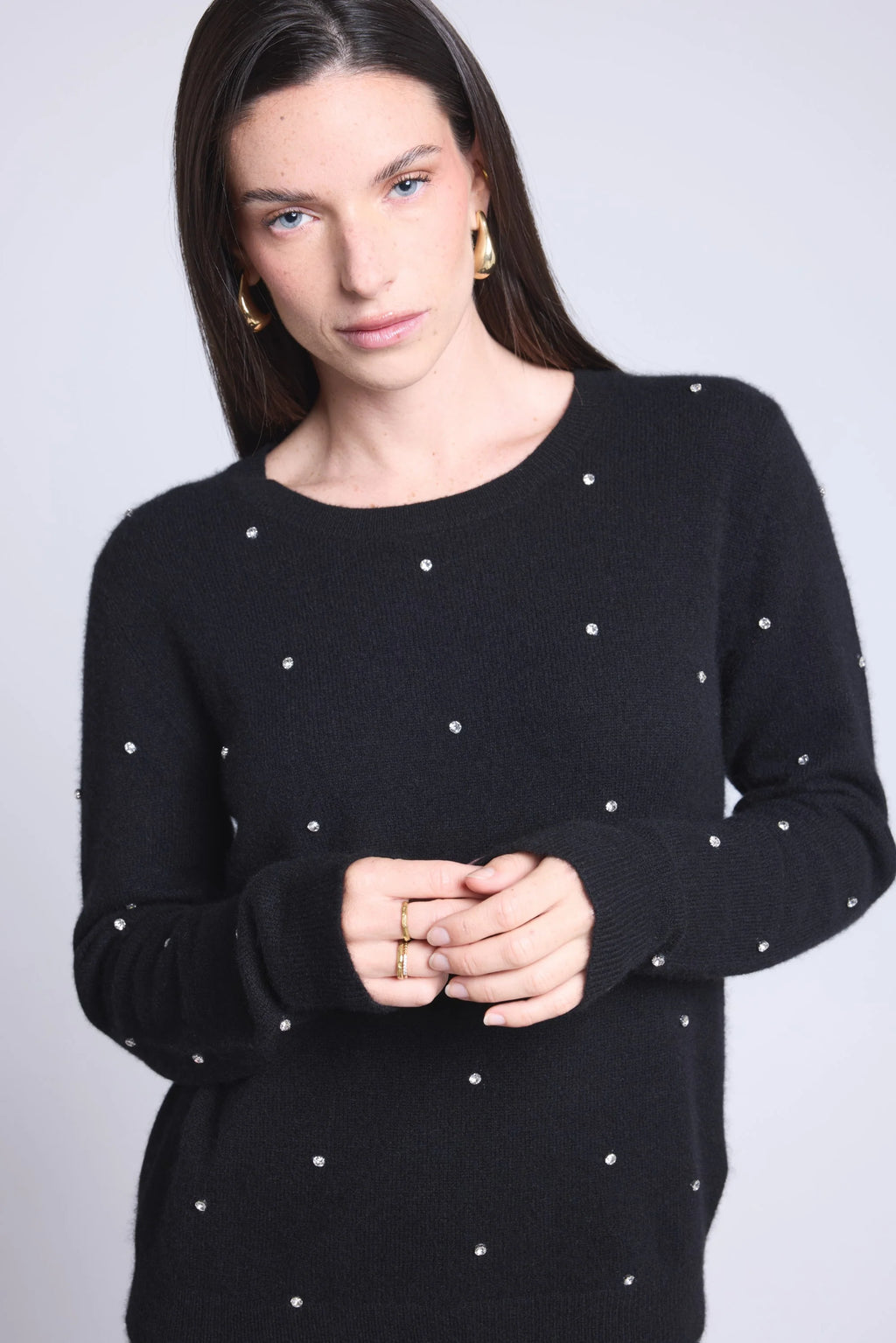 Platine Embellished Jumper - Black - Women