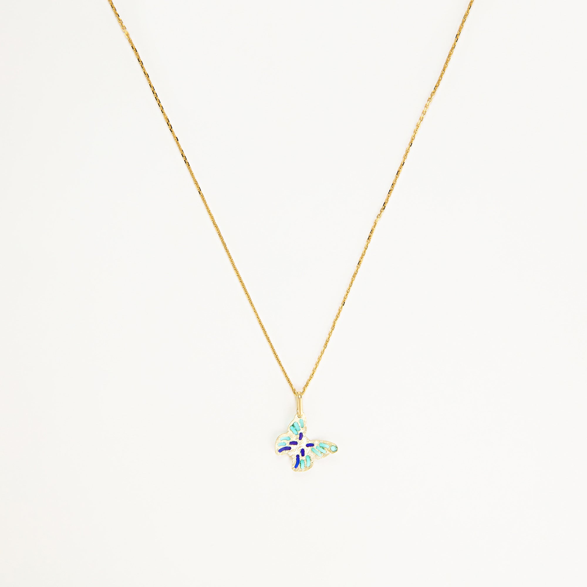 Pendentif "Papillon Amoureux" - Or Jaune