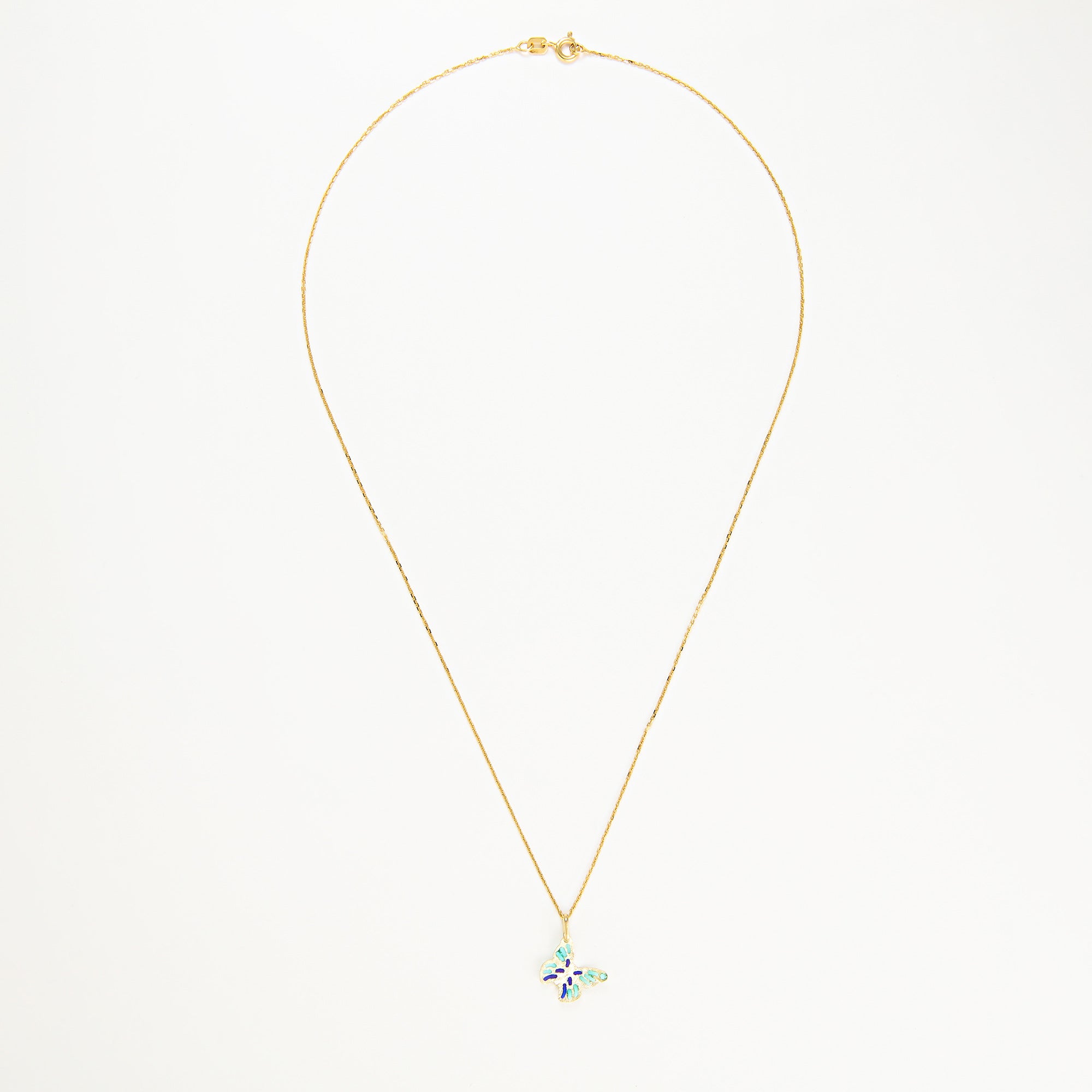 Pendentif "Papillon Amoureux" - Or Jaune