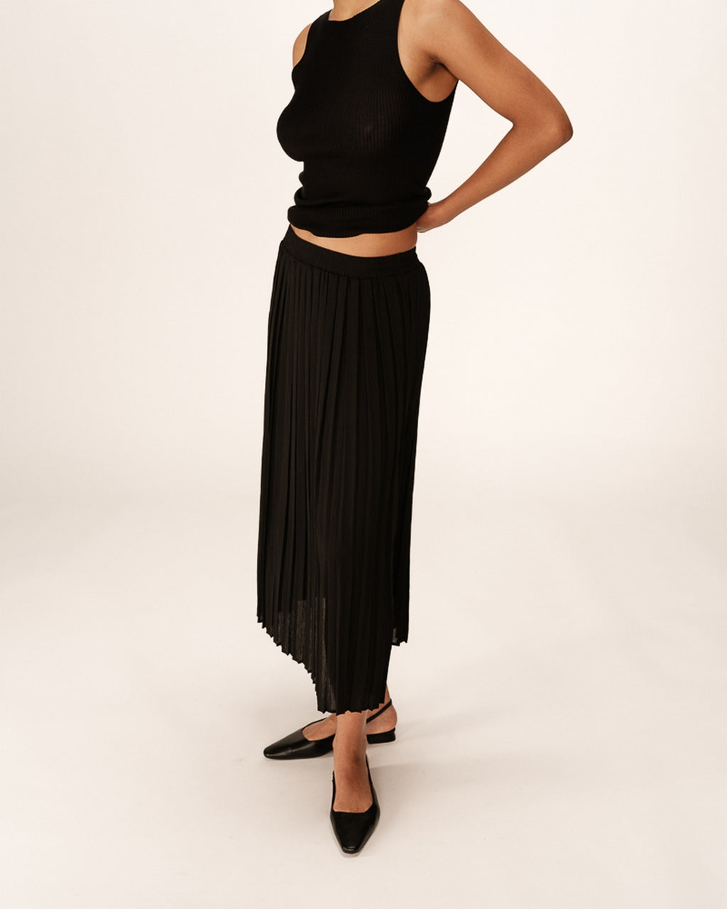 Plisse Skirt - Black
