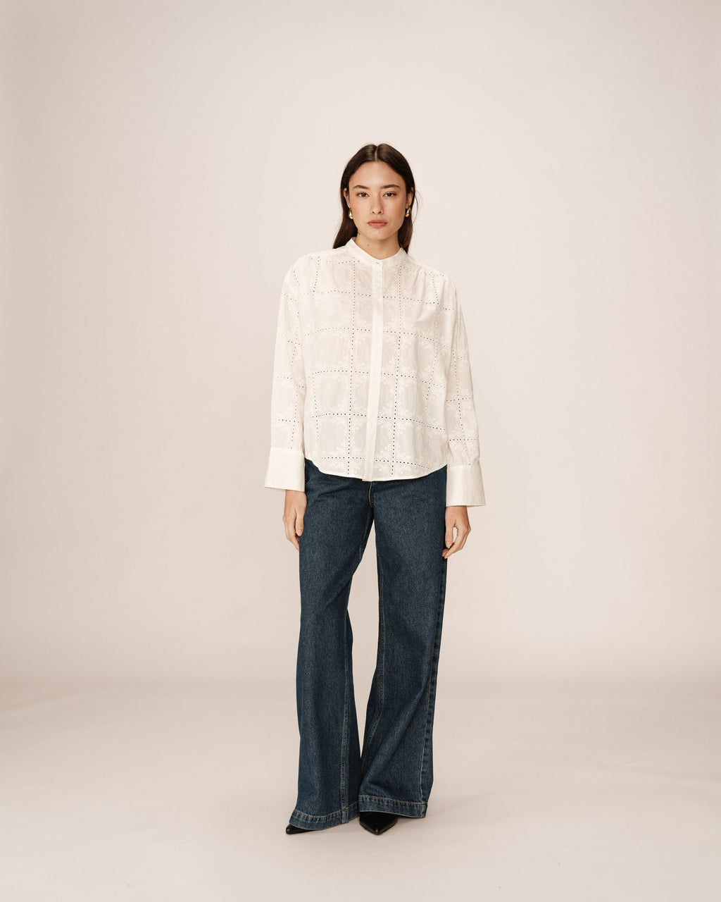 Blusa Plume - Crudo