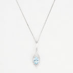 Brilliant Topaz Pendant: Diamonds 0.02ct/2, Topaz 1.5ct