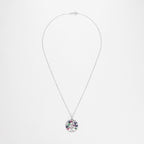 Colgante "Árbol de Flores" D0.02/3 S0.72/12 R0.36/3 E0.16/2 - Oro blanco