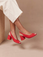 Sandales À Talon Iris - Framboise - Femme