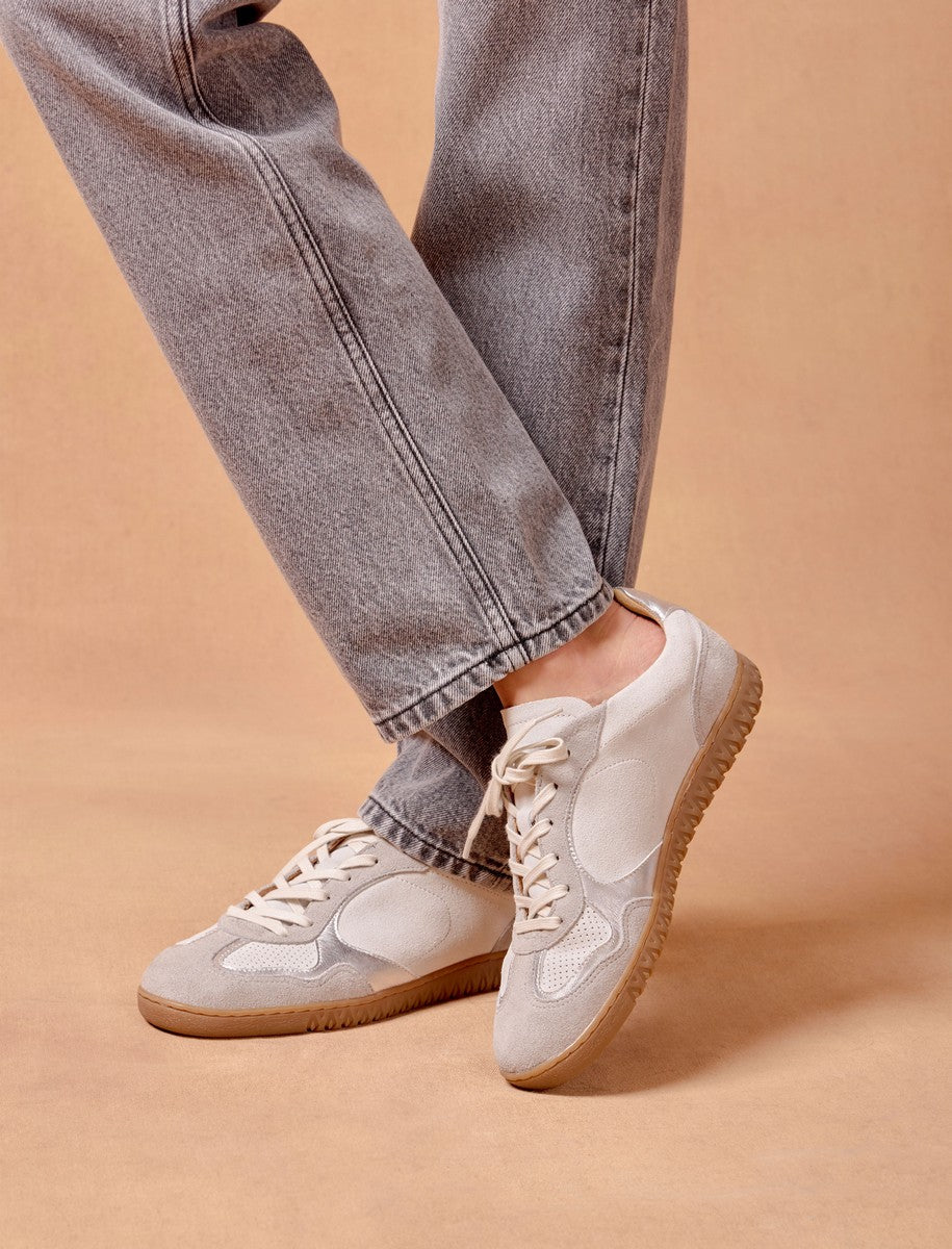 Romy Sneakers - White & Silver - Women