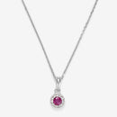 Pendentif "Précieux Rubis" Diamants: 0,03Ct/11 & Rubis: 0,16Ct/1