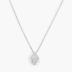 Colgante "Gota Suntuosa" D: 0.06Ct/19 - Oro blanco 375/1000