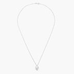 Colgante "Gota Suntuosa" D: 0.06Ct/19 - Oro blanco 375/1000