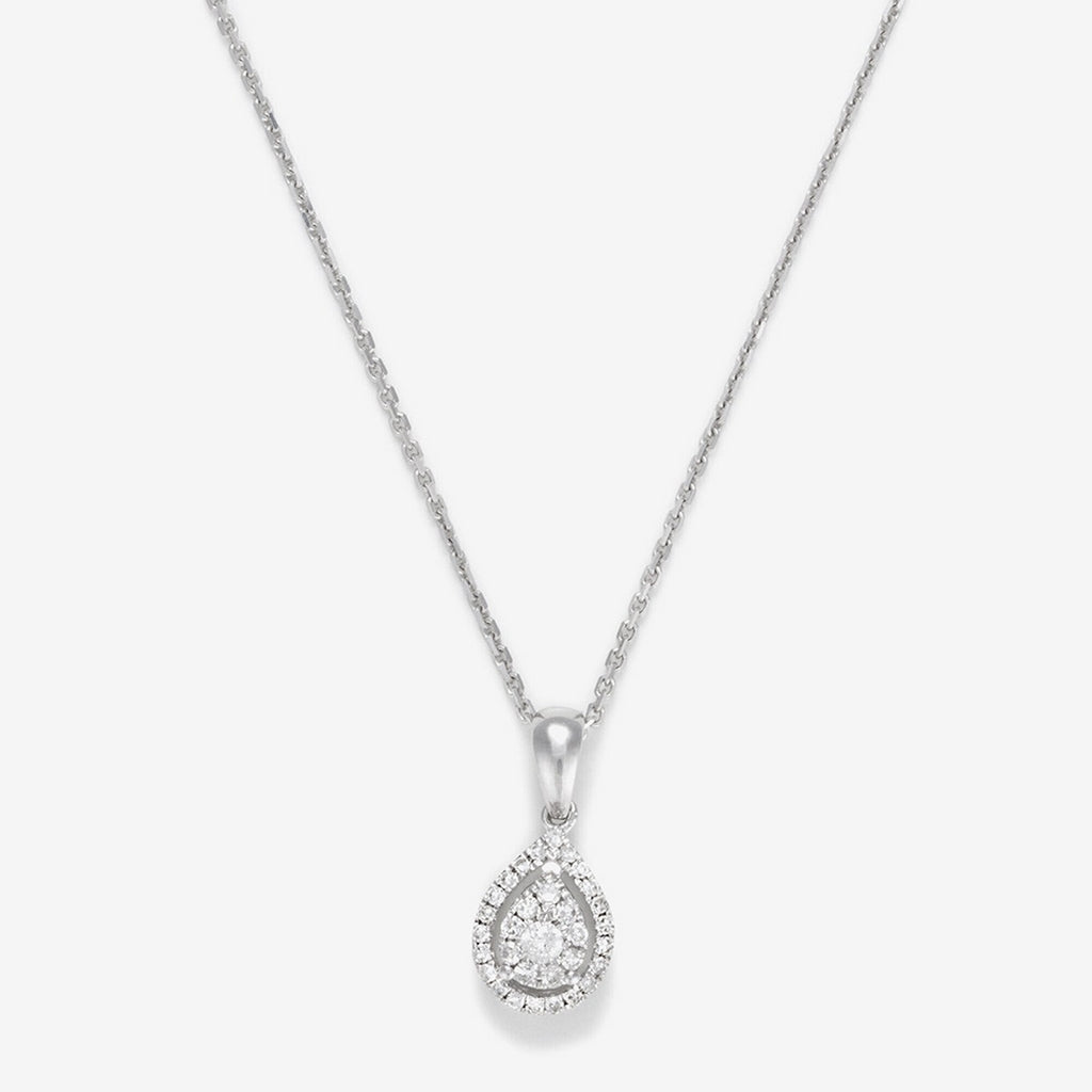“Goutte Merveilleuse” Pendant Diamonds 0.16/32 – White Gold