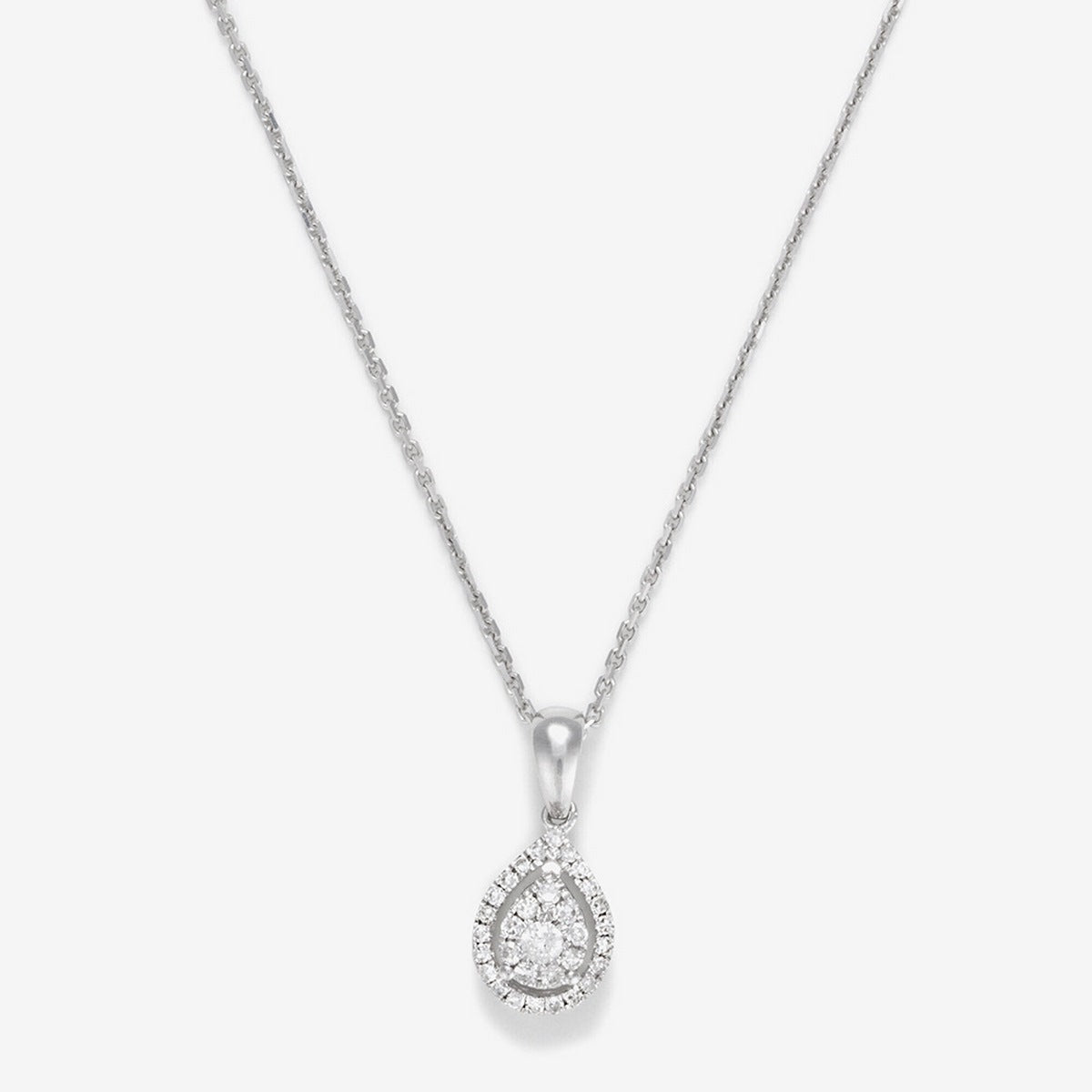 “Goutte Merveilleuse” Pendant Diamonds 0.16/32 – White Gold