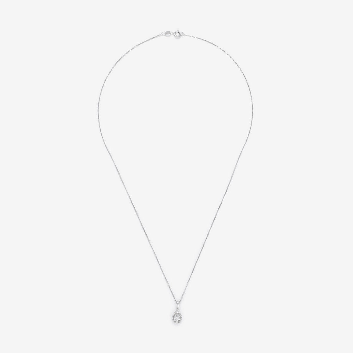 “Goutte Merveilleuse” Pendant Diamonds 0.16/32 – White Gold