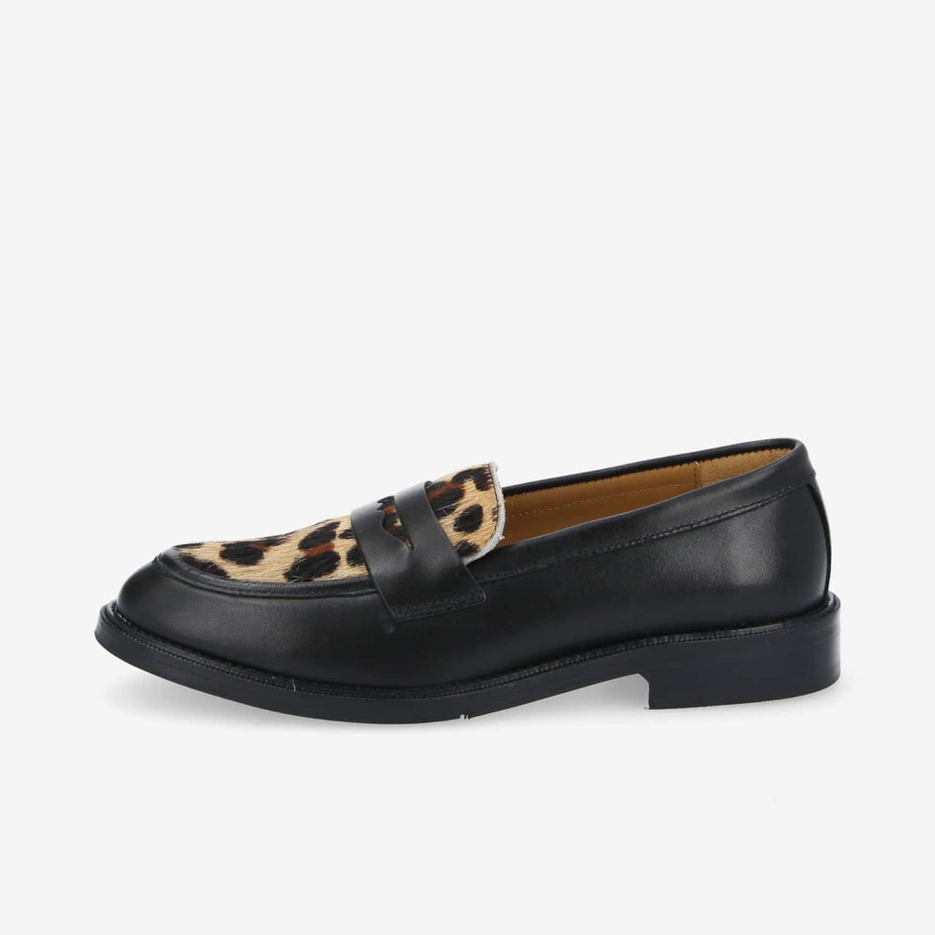 Calia Moc W - B.Calf/P.Animal - Black/Brown