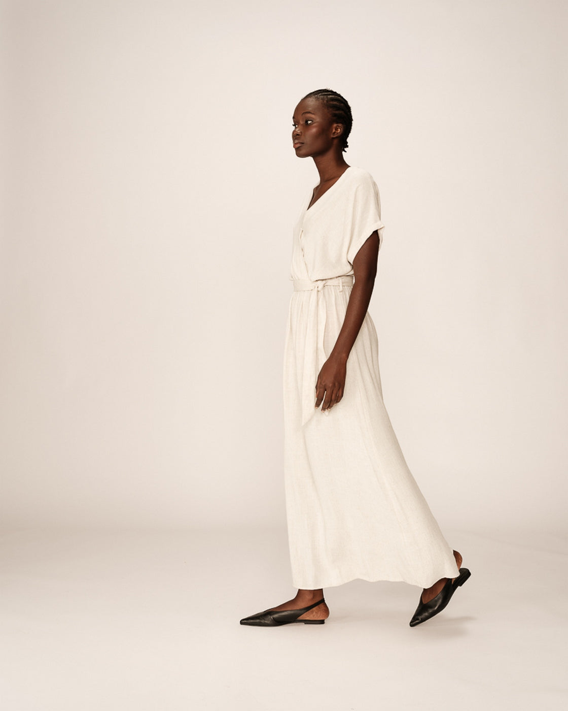 Pollen Long Dress - Beige