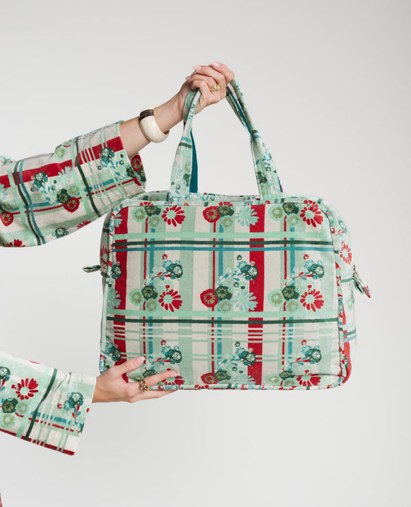 Sac Week-end Velours - Dundee Sage