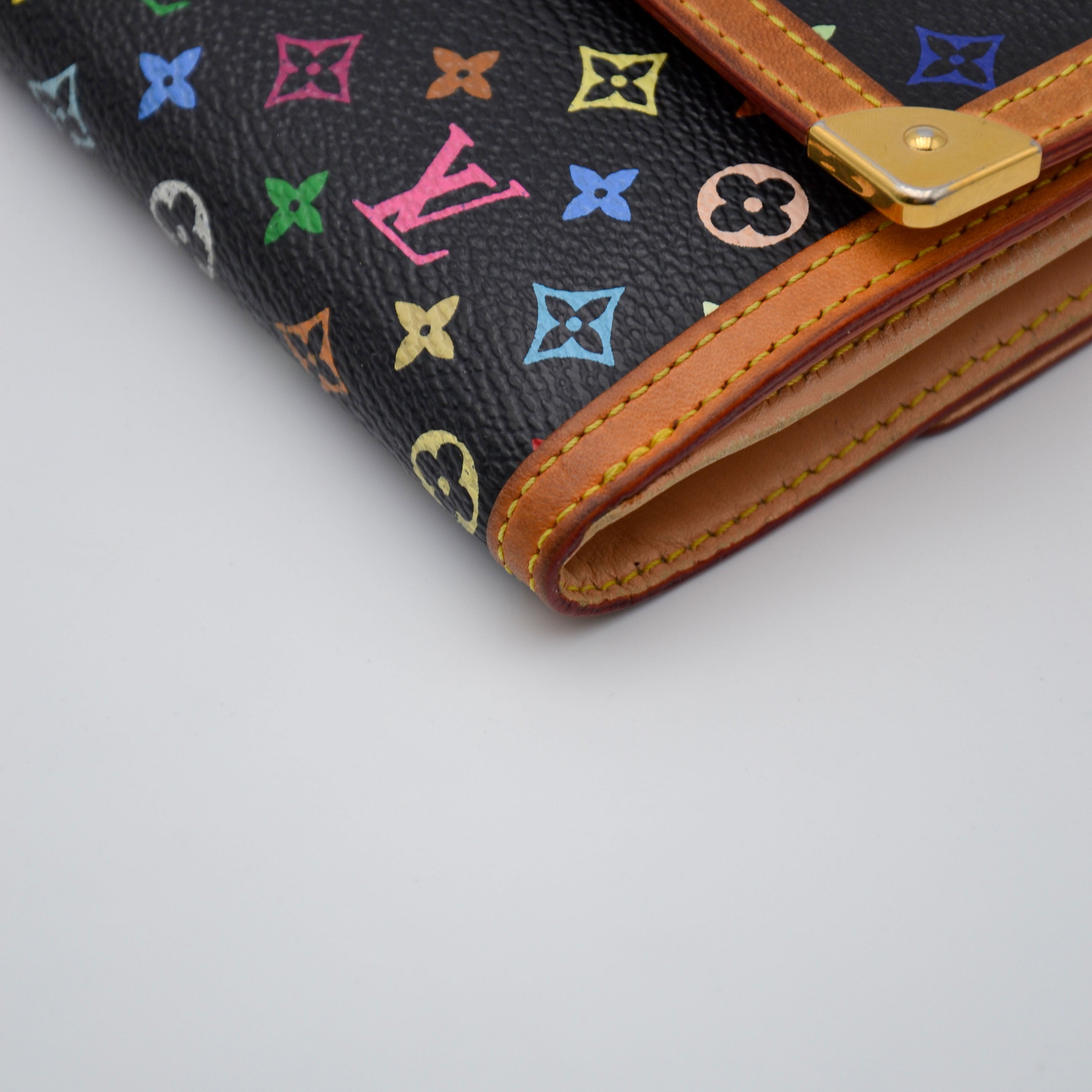 Portefeuille Louis Vuitton Murakami Multicolore Noir