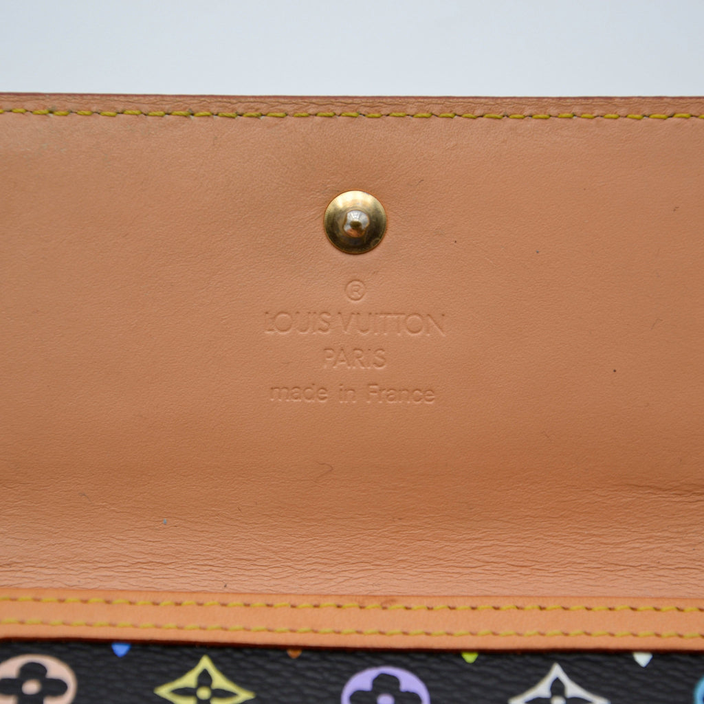 Portefeuille Louis Vuitton Murakami Multicolore Noir
