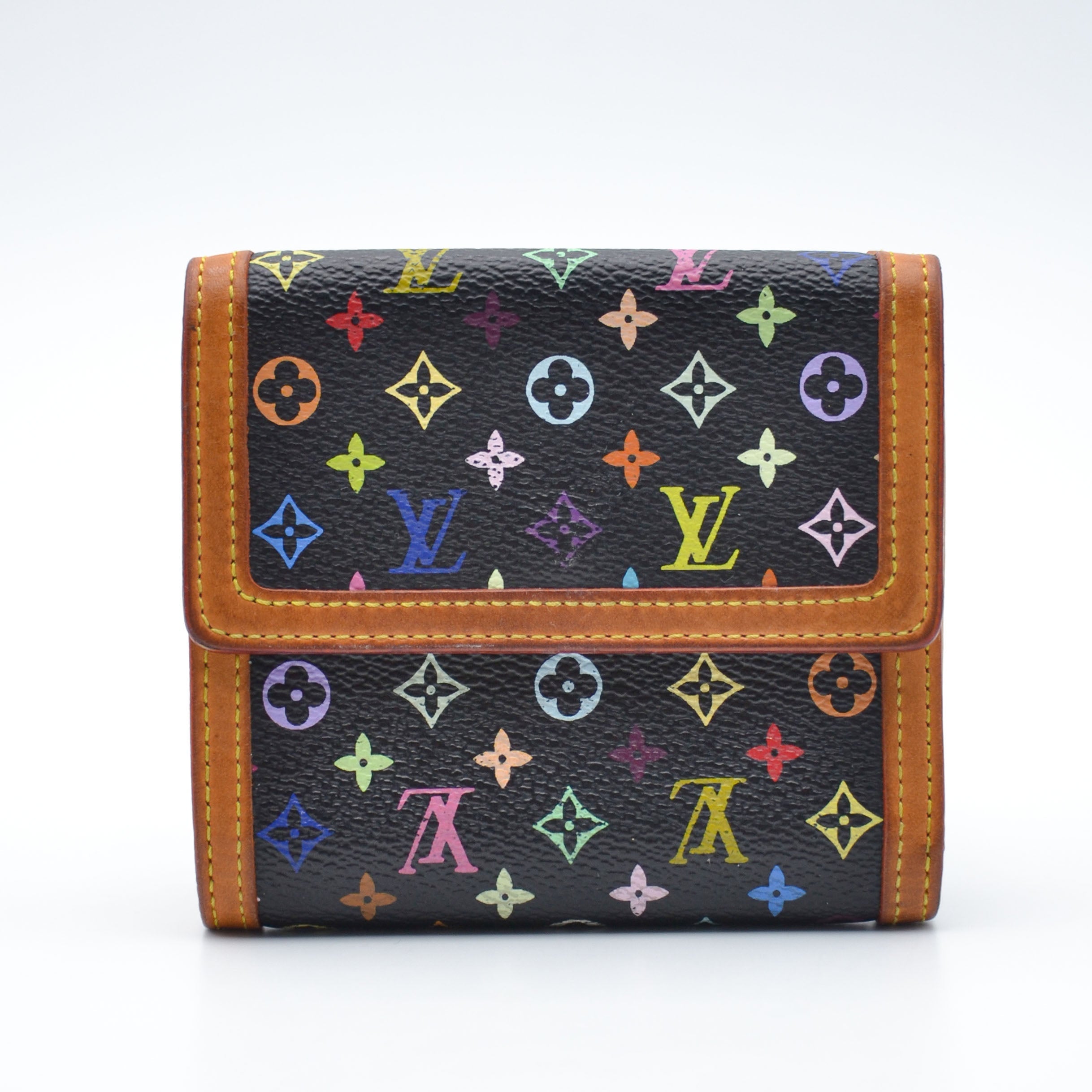 Portefeuille Louis Vuitton Murakami Multicolore Noir