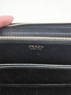 Portefeuille Long Prada En Cuir Saffiano