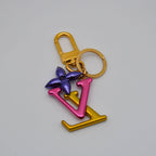 Porte-Clés Louis Vuitton Lv Initials & Fleur Monogram