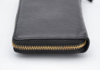 Gucci Long Zippy Wallet in Black Guccissima Leather