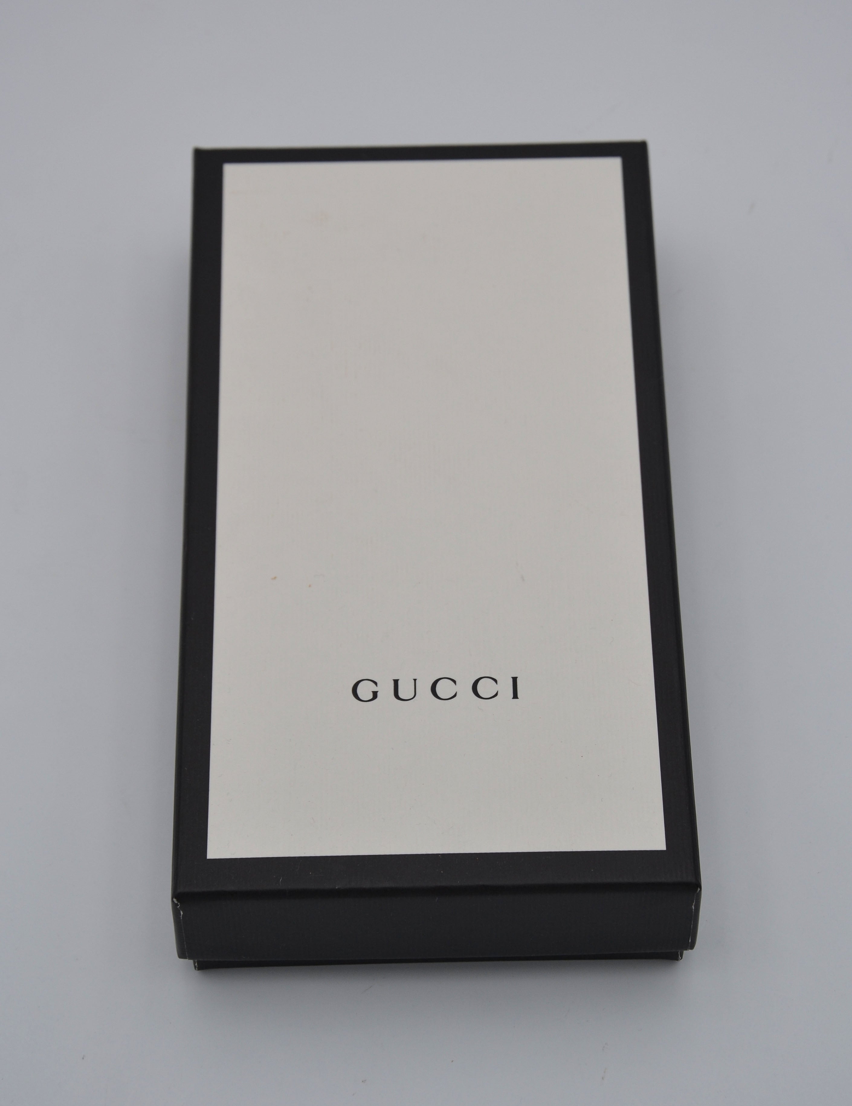Gucci Long Zippy Wallet in Black Guccissima Leather