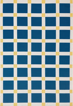 Positano - Tapis D'Extérieur - Polypropylène/Polyester - Bleu