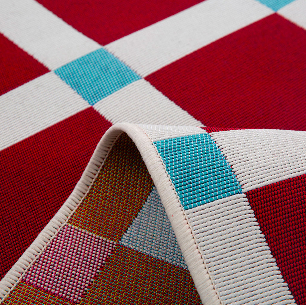 Positano - Tapis D'Extérieur - Polypropylène/Polyester - Bordeaux