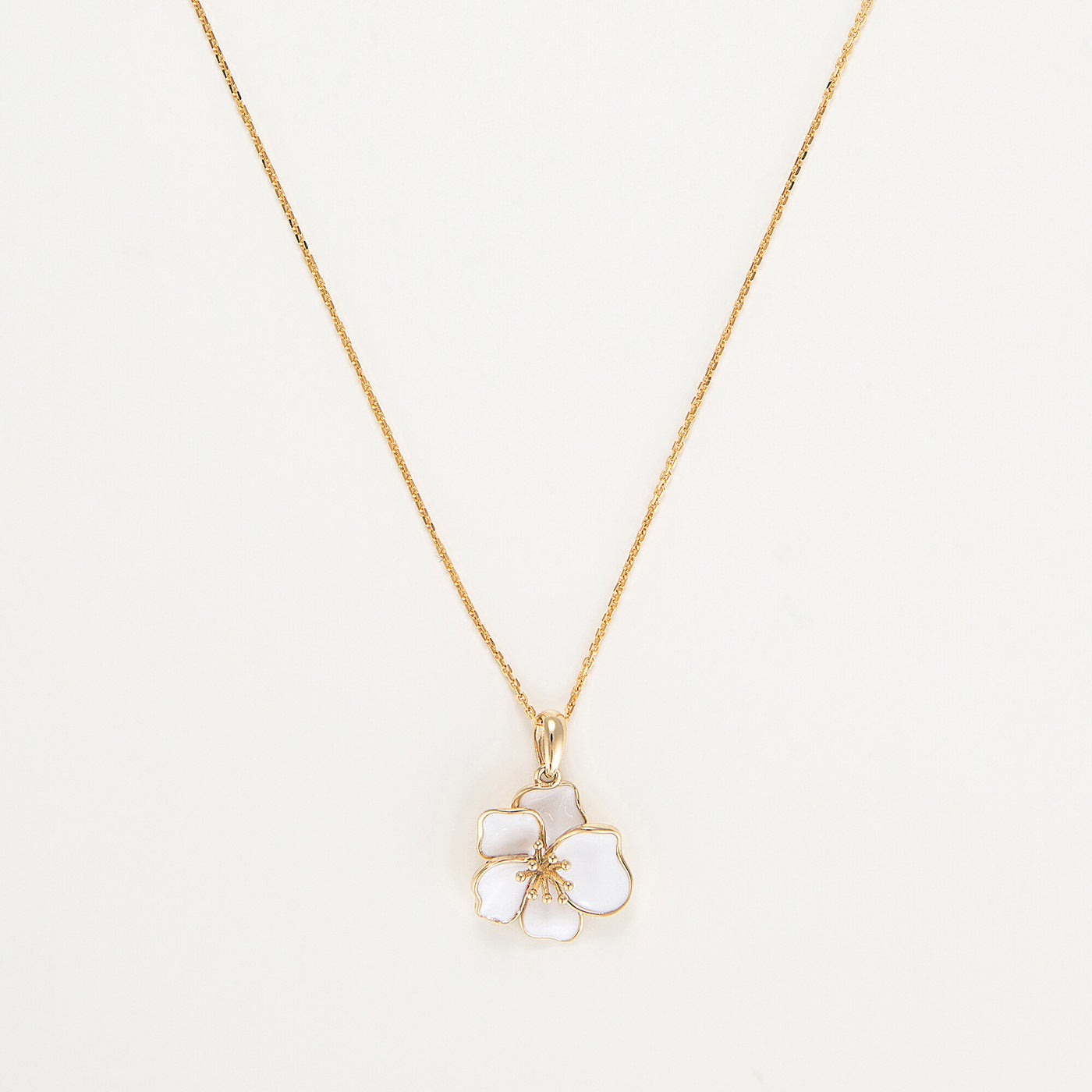 Colgante "Orquídea" - Oro amarillo 375/1000