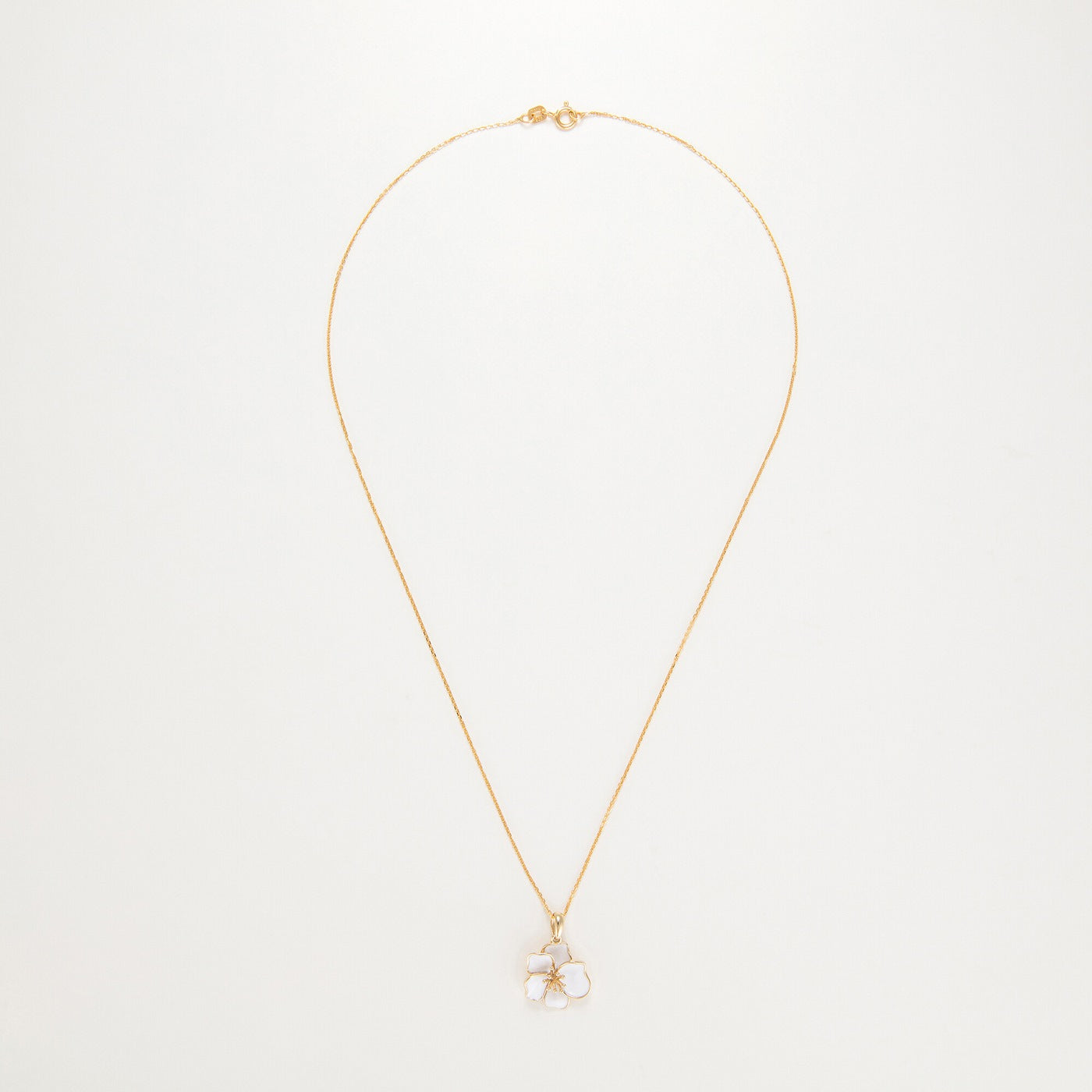 Colgante "Orquídea" - Oro amarillo 375/1000