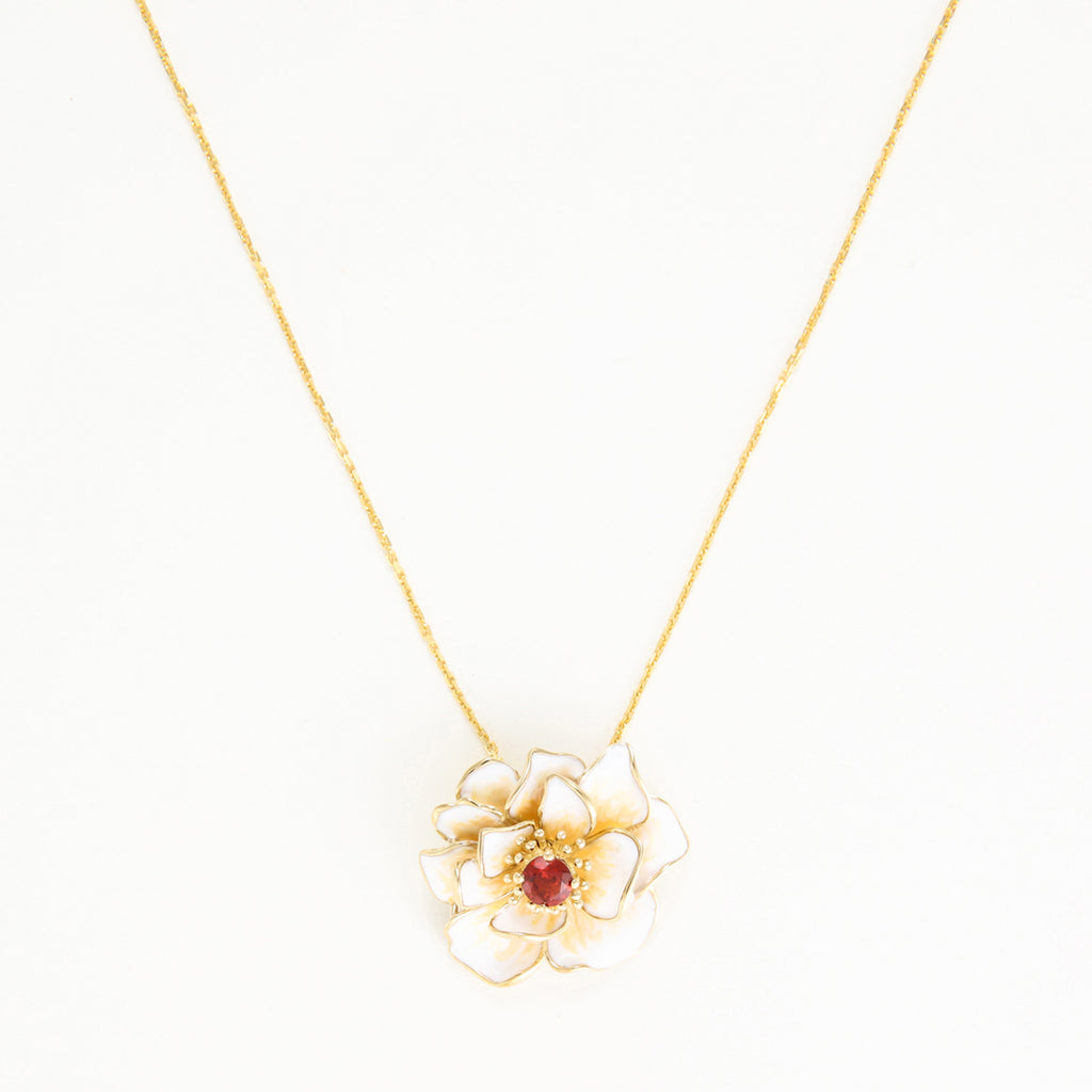 Pendentif  "Fleur Flamboyante"