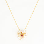 Pendentif  "Fleur Flamboyante"