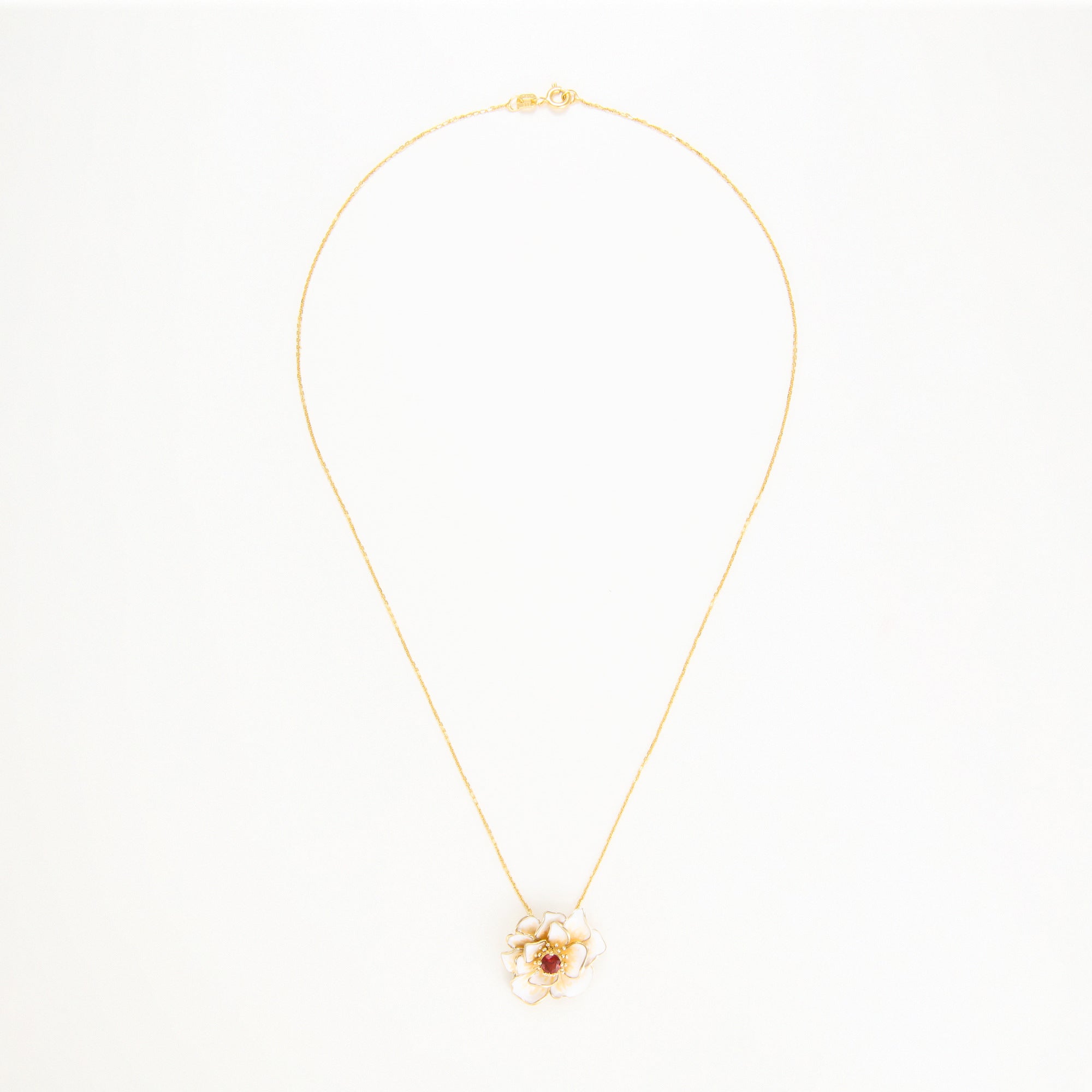 Pendentif  "Fleur Flamboyante"