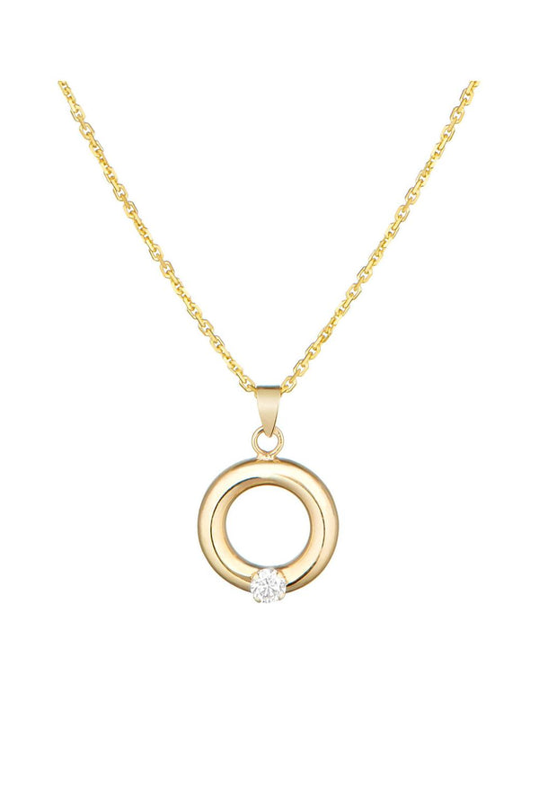 “Golden Circle” Pendant 375/1000 Yellow Gold