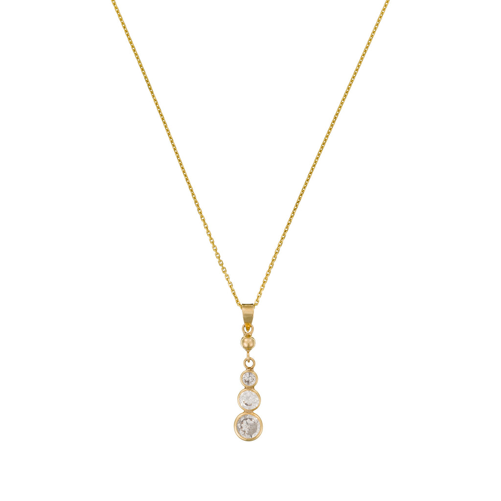Pendentif "Brillants Pendants" - Or Jaune 375/1000