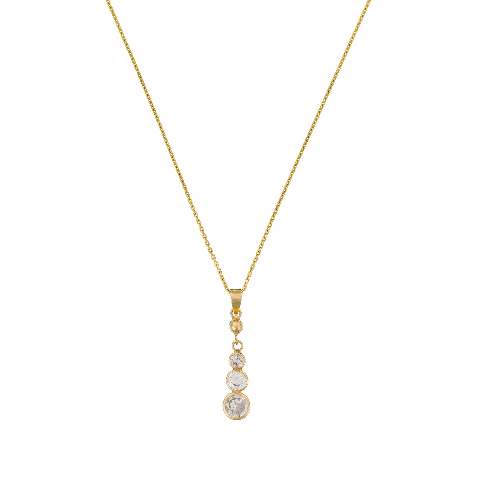 Pendentif "Brillants Pendants" - Or Jaune 375/1000