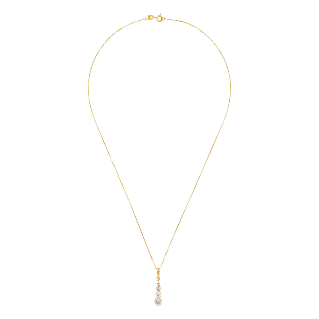 Pendentif "Brillants Pendants" - Or Jaune 375/1000