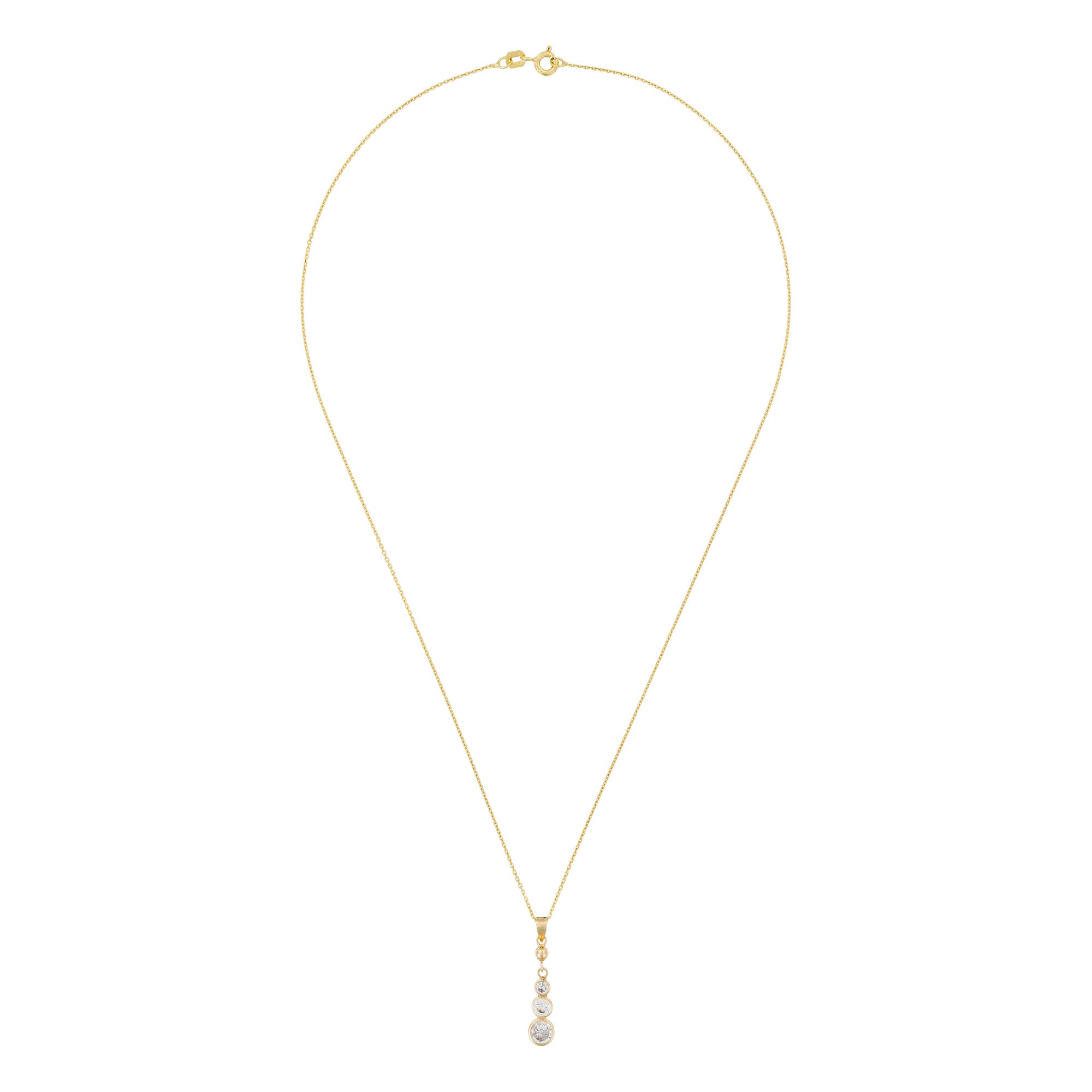 Pendentif "Brillants Pendants" - Or Jaune 375/1000