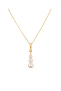 Pendant "Brillants Pendants" 375/1000 Yellow Gold