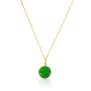 Pendentif "Beyla" - Jade Verte, Or Jaune 375/1000