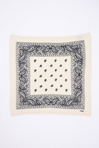 Bandana sjaal Presley van kasjmier - Wit & zwart - Uniseks - 100% kasjmier