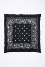 Kleines Bandana Presley – Schwarz Weiß – Kinder – 100 % Kaschmir