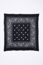 Bandanatørklæde Presley I Kashmir - Sort & Hvid - Unisex - 100 % kashmir