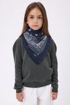 Bandana pequeño Presley - Azul marino blanco - Niño